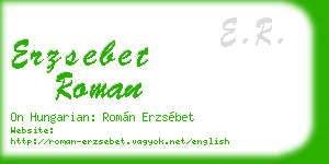 erzsebet roman business card